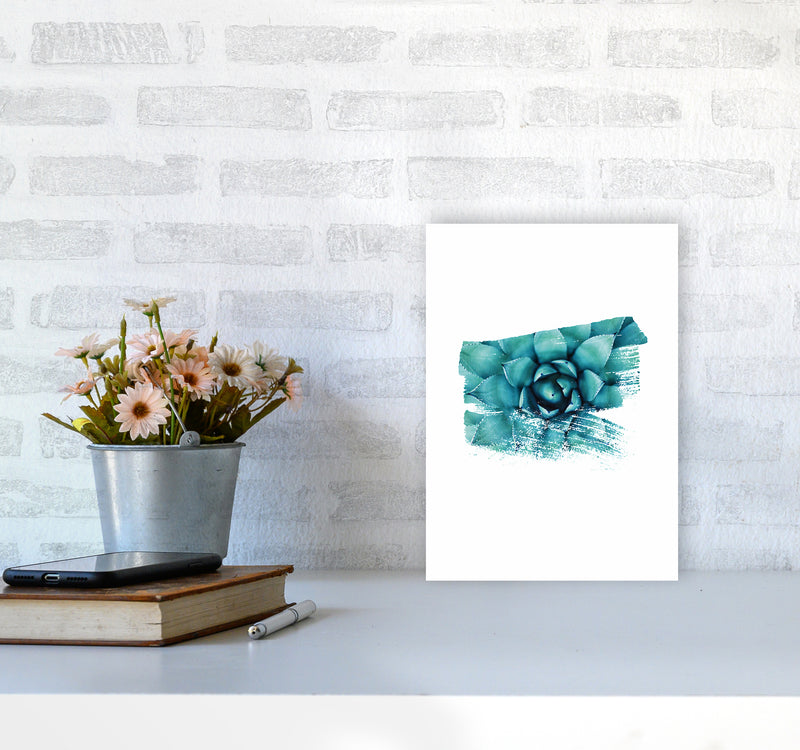 Modern Succulent II Art Print by Seven Trees Design A4 Black Frame