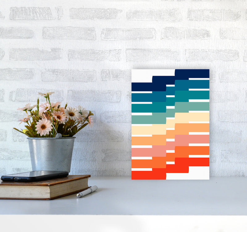 The Modern Geometry Art Print by Seven Trees Design A4 Black Frame