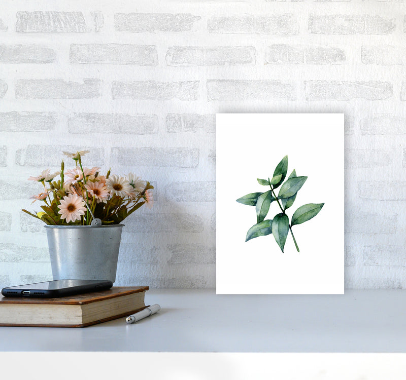 Watercolor Eucalyptus III Art Print by Seven Trees Design A4 Black Frame