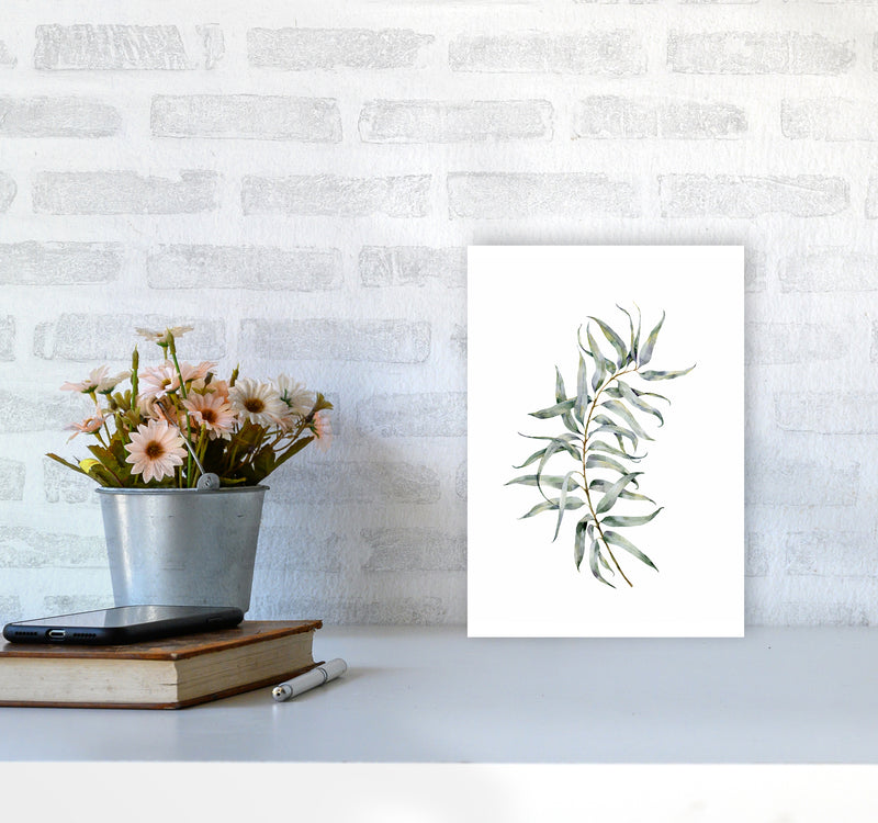 Watercolor Eucalyptus IV Art Print by Seven Trees Design A4 Black Frame