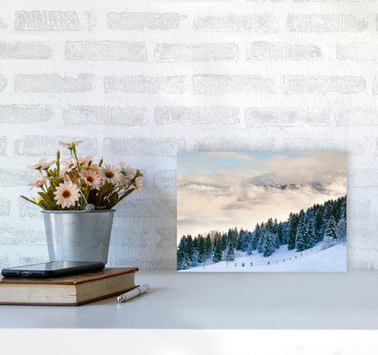 Pines in the sky Art Print by Seven Trees Design A4 Black Frame