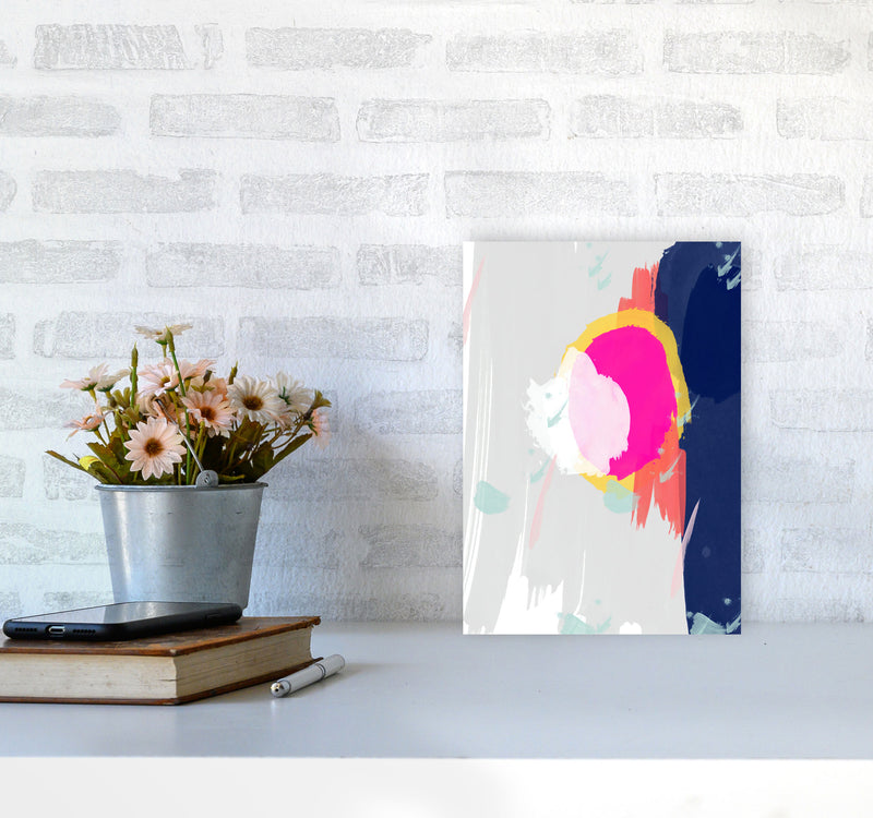 The Happy Paint Strokes Art Print by Seven Trees Design A4 Black Frame
