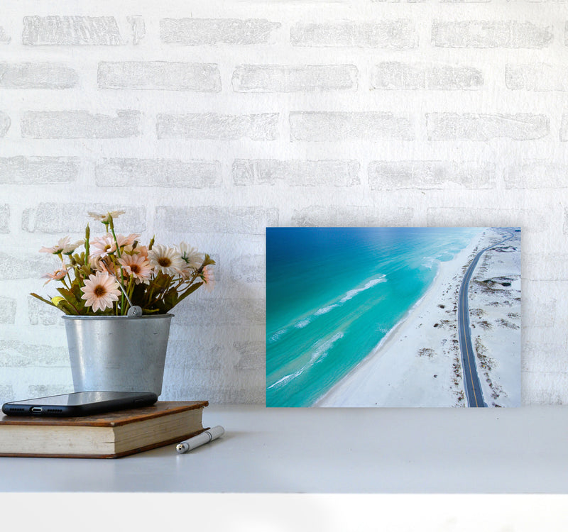 The View Art Print by Seven Trees Design A4 Black Frame