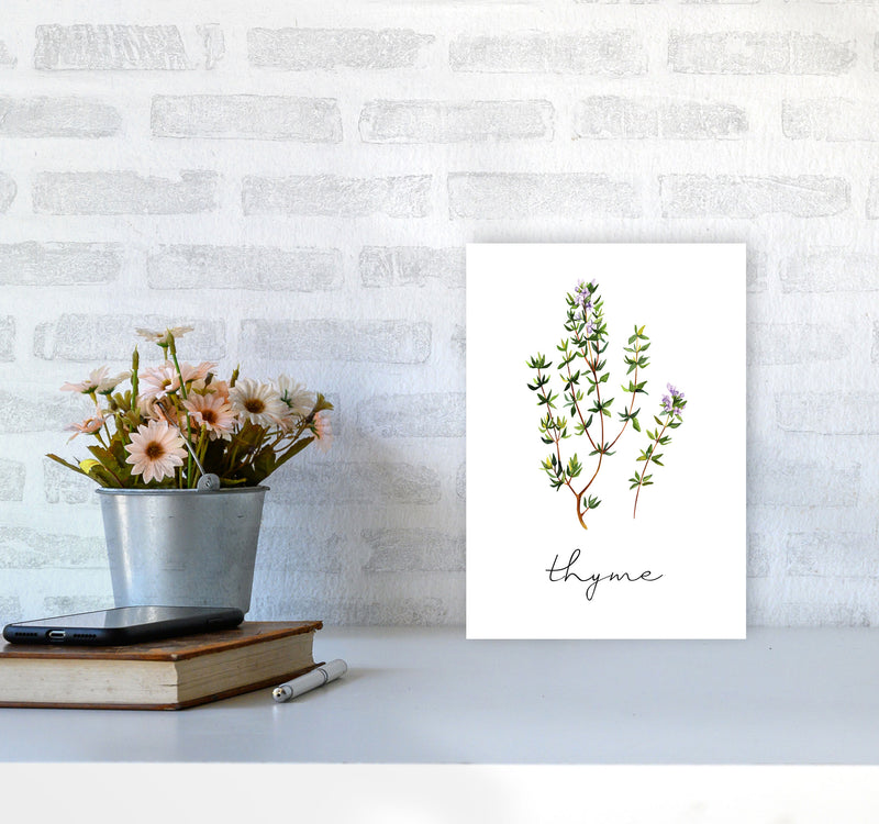 Thyme Art Print by Seven Trees Design A4 Black Frame