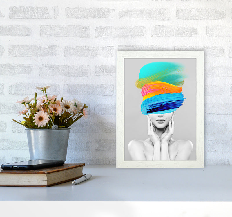 Beauty In Colors II Fashion Art Print by Seven Trees Design A4 Oak Frame