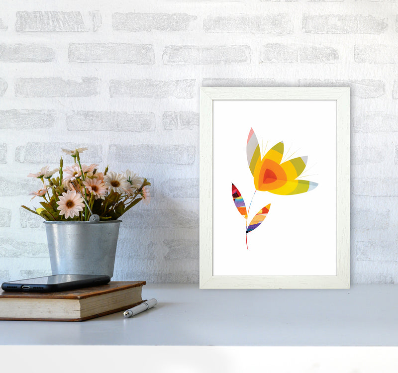Graffiti Flower II Art Print by Seven Trees Design A4 Oak Frame