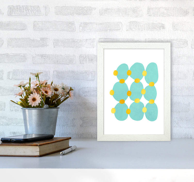 The Blue Islands Abstract Art Print by Seven Trees Design
