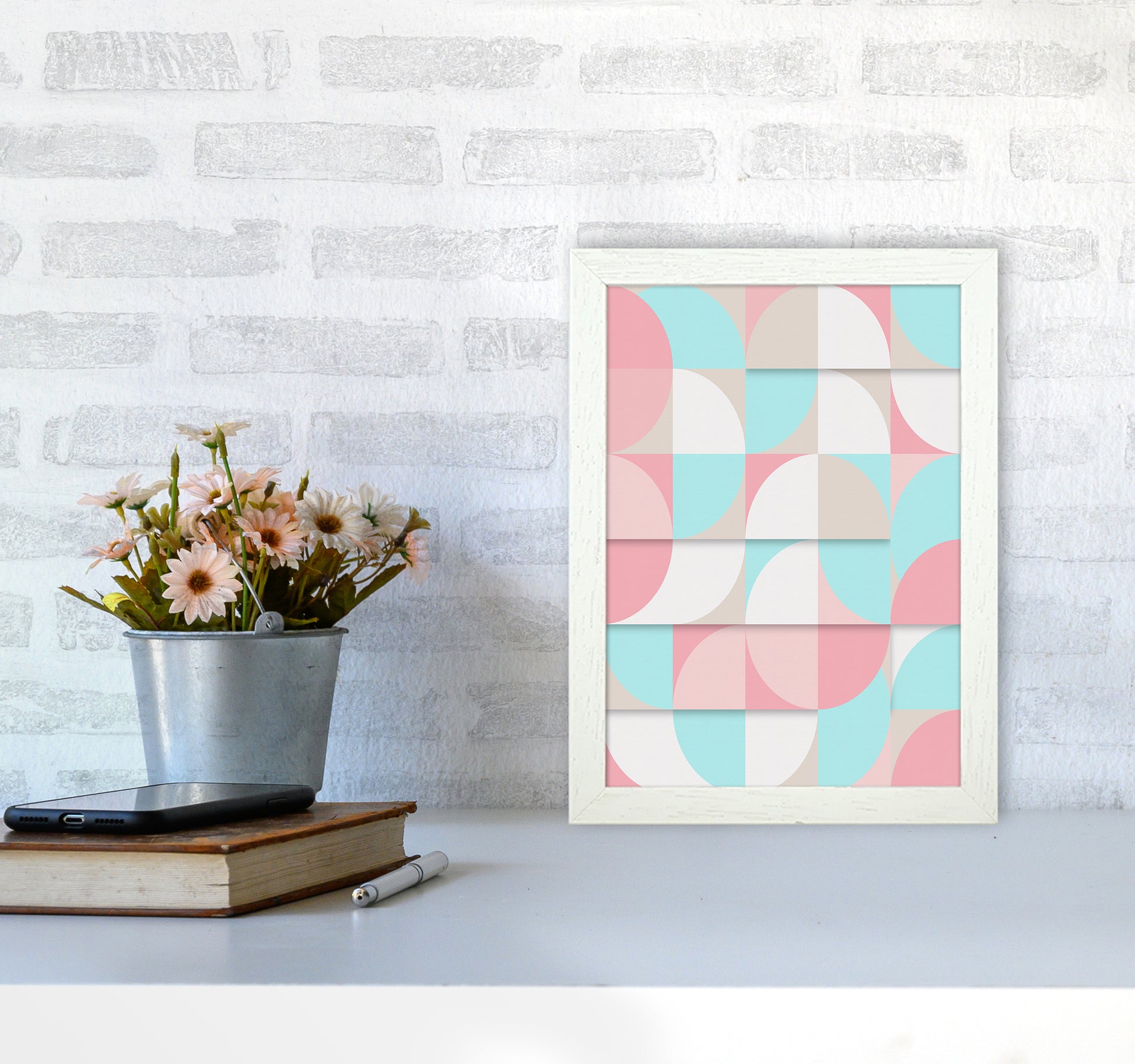 The Scandinavian Geometry Art Print by Seven Trees Design