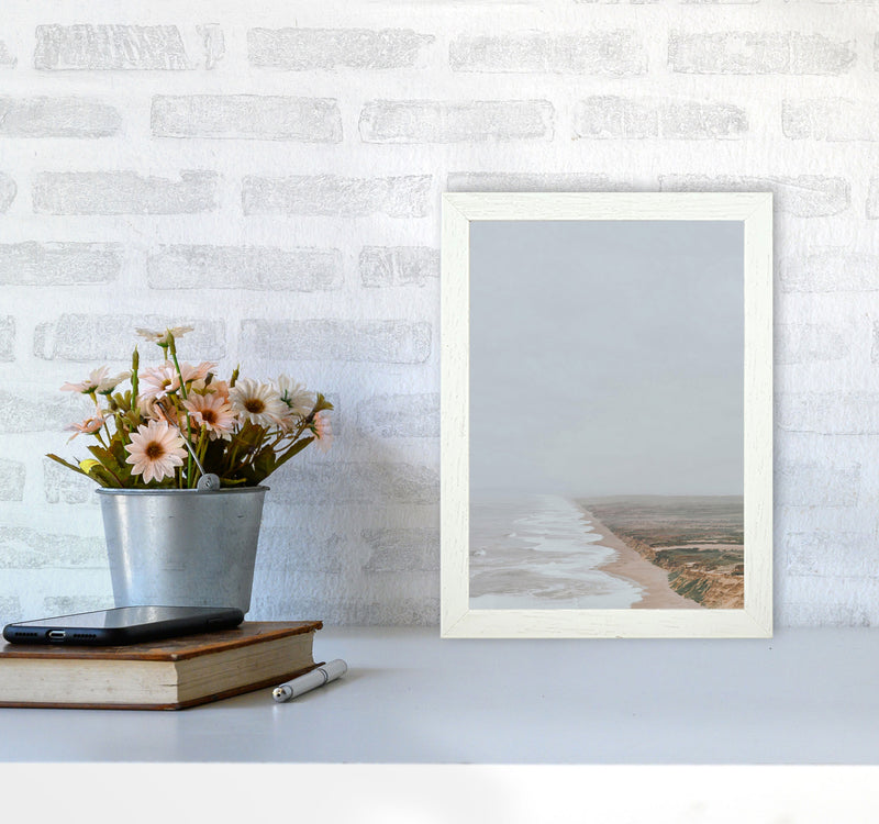 Fog and Waves Art Print by Seven Trees Design A4 Oak Frame