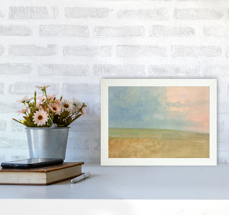 Peaceful Field Art Print by Seven Trees Design A4 Oak Frame