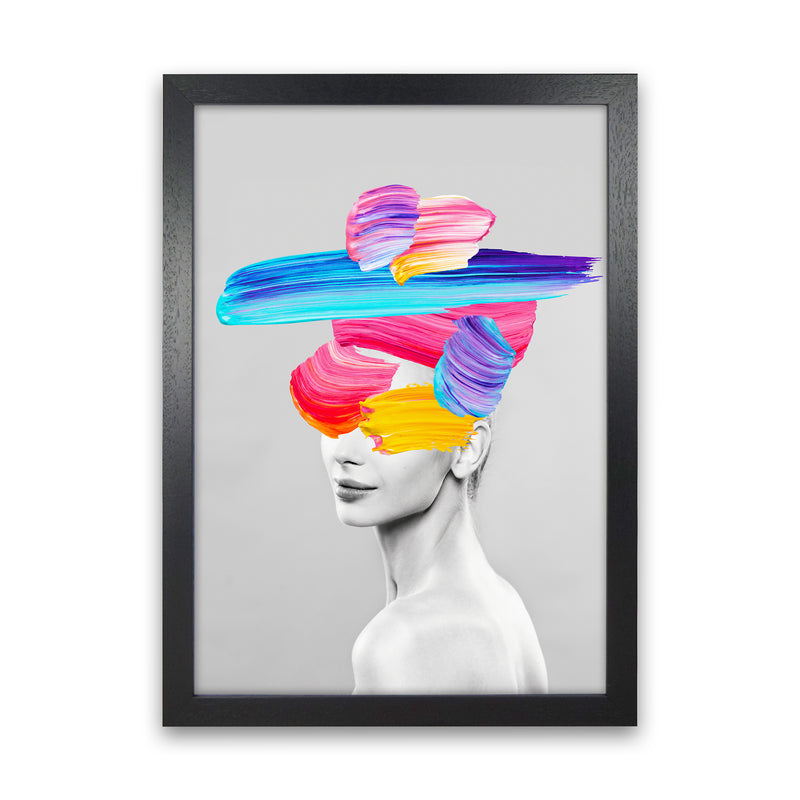 Beauty In Colors I Fashion Art Print by Seven Trees Design Black Grain