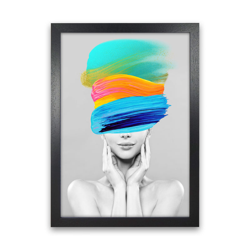 Beauty In Colors II Fashion Art Print by Seven Trees Design Black Grain