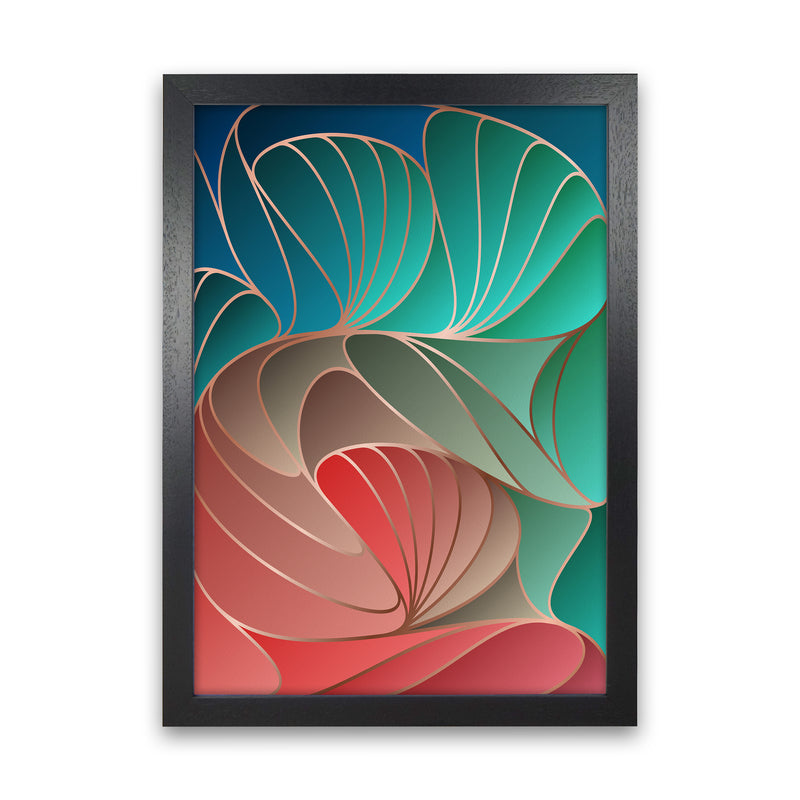 Colorful Art Deco I Art Print by Seven Trees Design Black Grain