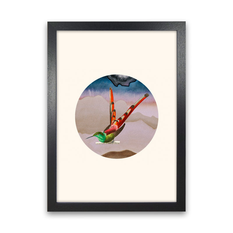 Bird Collage I Art Print by Seven Trees Design Black Grain