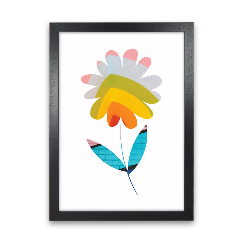Graffiti Flower I Art Print by Seven Trees Design Black Grain