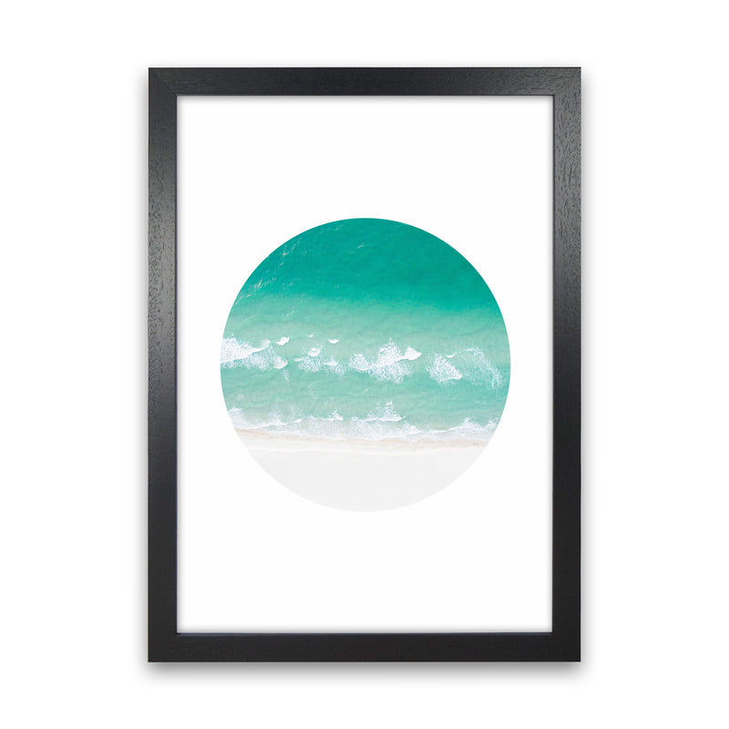La Mar Beach Art Print by Seven Trees Design Black Grain