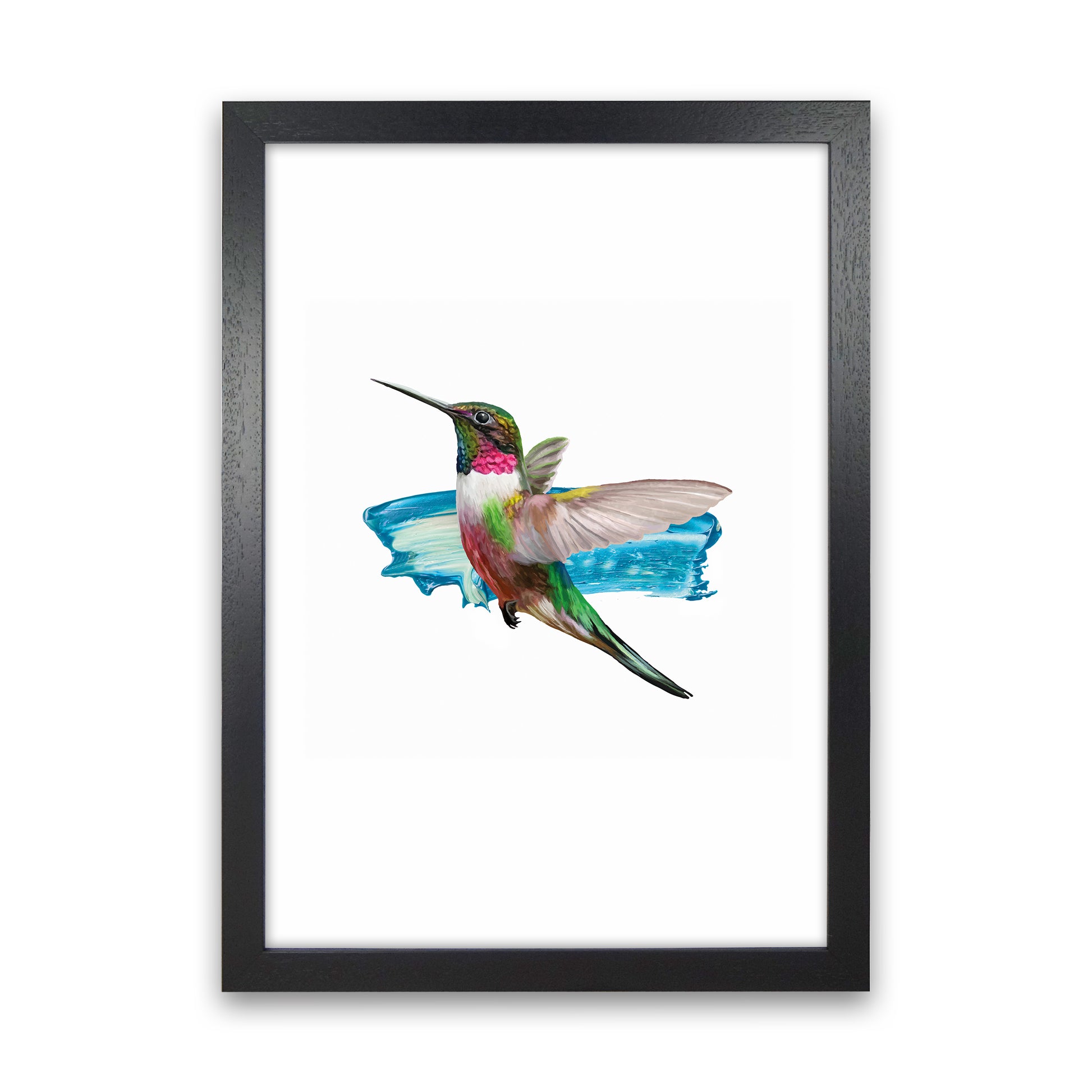 Modern Humingbird II Art Print by Seven Trees Design
