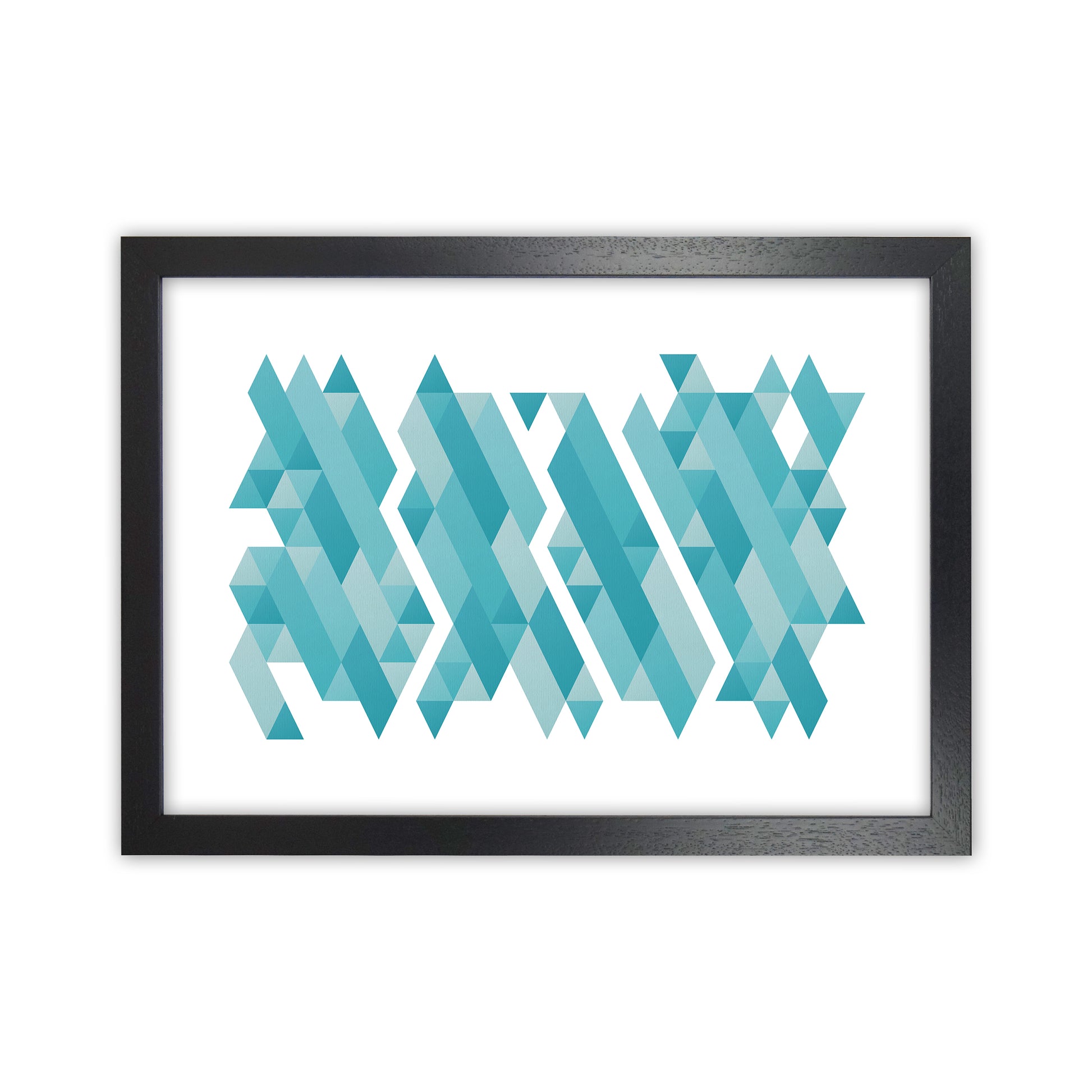 Pieces Of Mountains Abstract Art Print by Seven Trees Design Black Grain