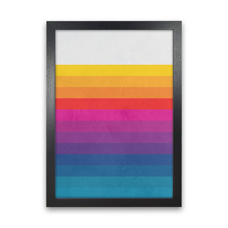 Vintage Retro Lines Art Print by Seven Trees Design
