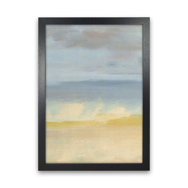 Sand, Ocean and Sky Art Print by Seven Trees Design Black Grain