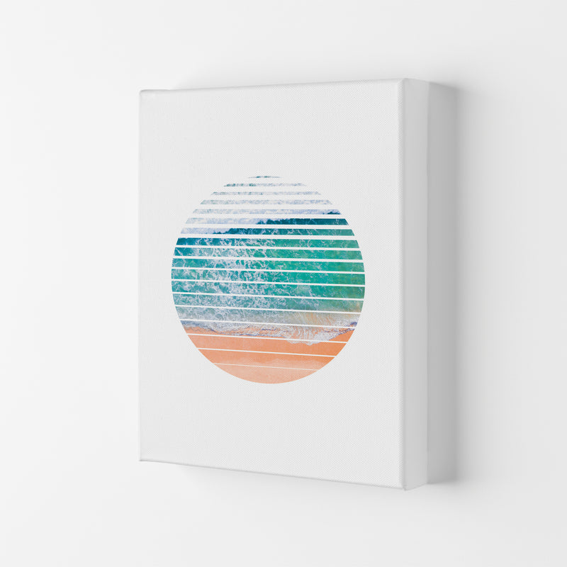 Geometric Ocean Art Print by Seven Trees Design Canvas