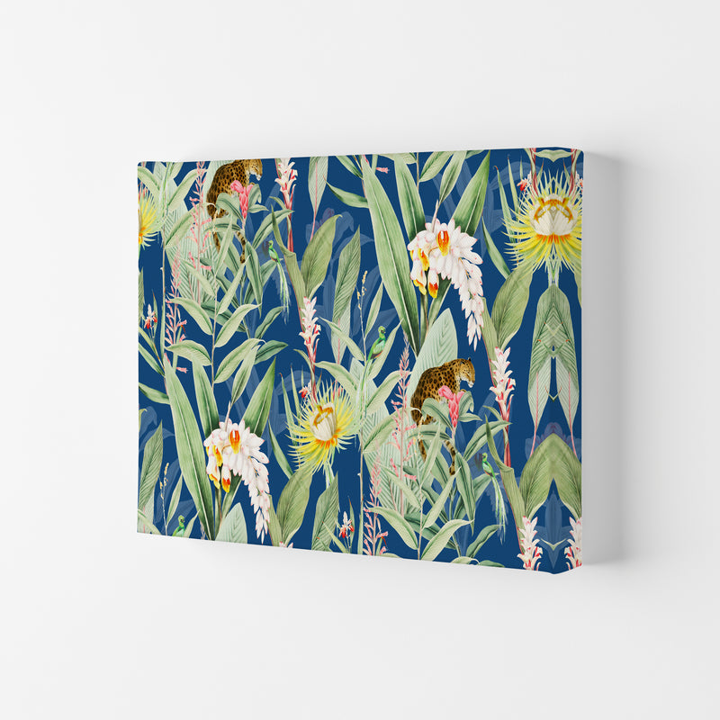 Leopard & Flowers Art Print by Seven Trees Design Canvas