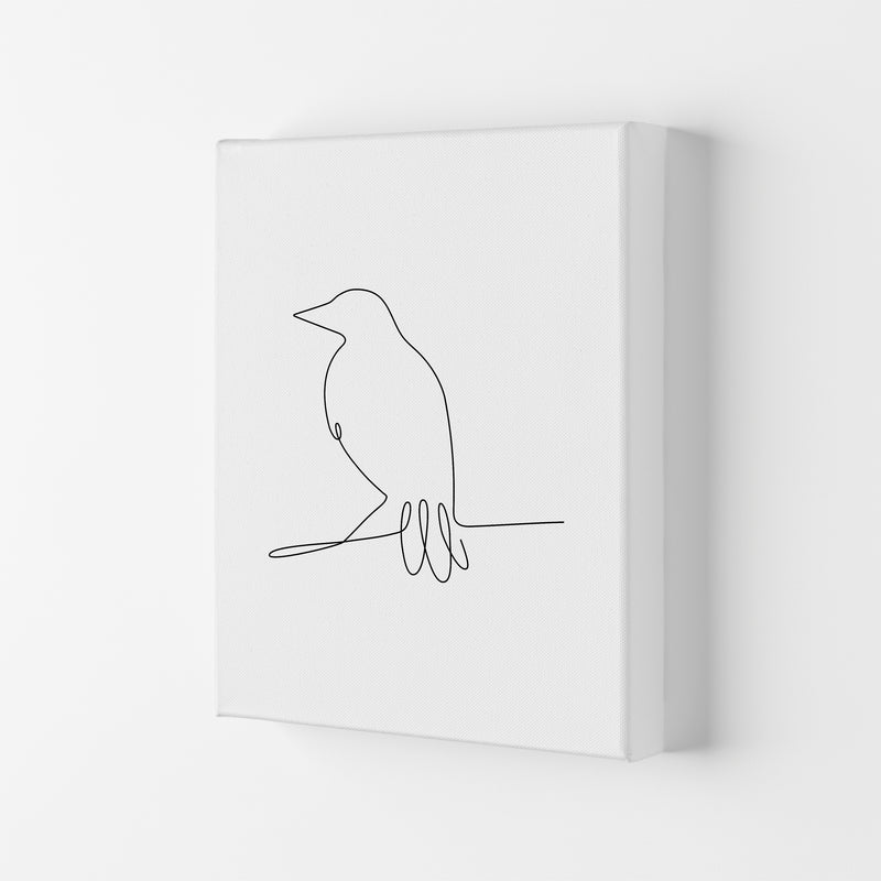 One Line Bird Art Print by Seven Trees Design Canvas