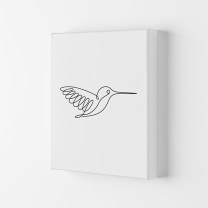 One Line Hummingbird Art Print by Seven Trees Design Canvas