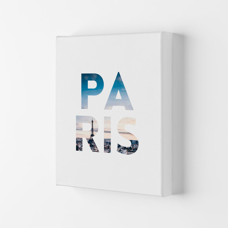 Paris Collage Letters Art Print by Seven Trees Design Canvas