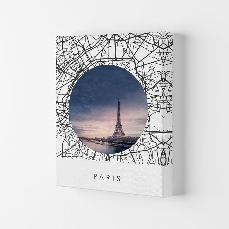 Paris Streets Collage Art Print by Seven Trees Design Canvas