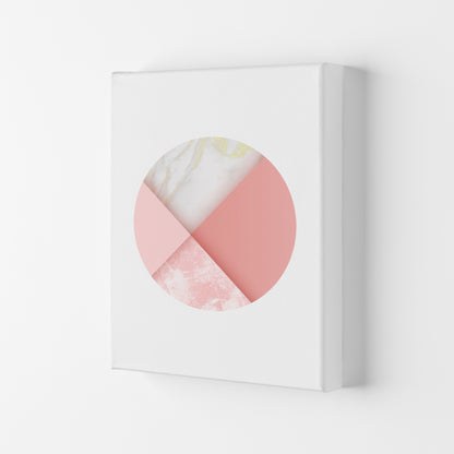 Pink Marble Circle III Abstract Art Print by Seven Trees Design Canvas