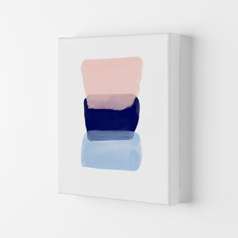 Three Colors Strokes Abstract Art Print by Seven Trees Design Canvas