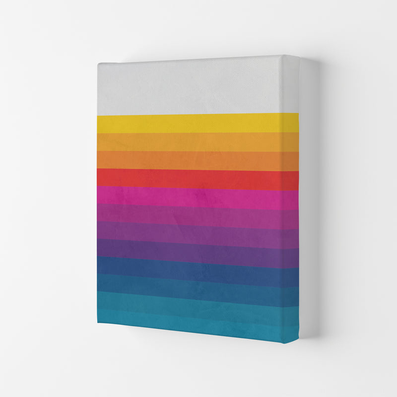 Vintage Retro Lines Art Print by Seven Trees Design Canvas