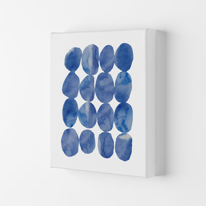 Watercolor Blue Stones Art Print by Seven Trees Design Canvas