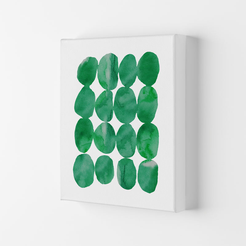 Watercolor Emerald Stones Art Print by Seven Trees Design Canvas