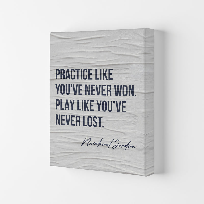 Michael Jordan Quote Art Print by Seven Trees Design Canvas