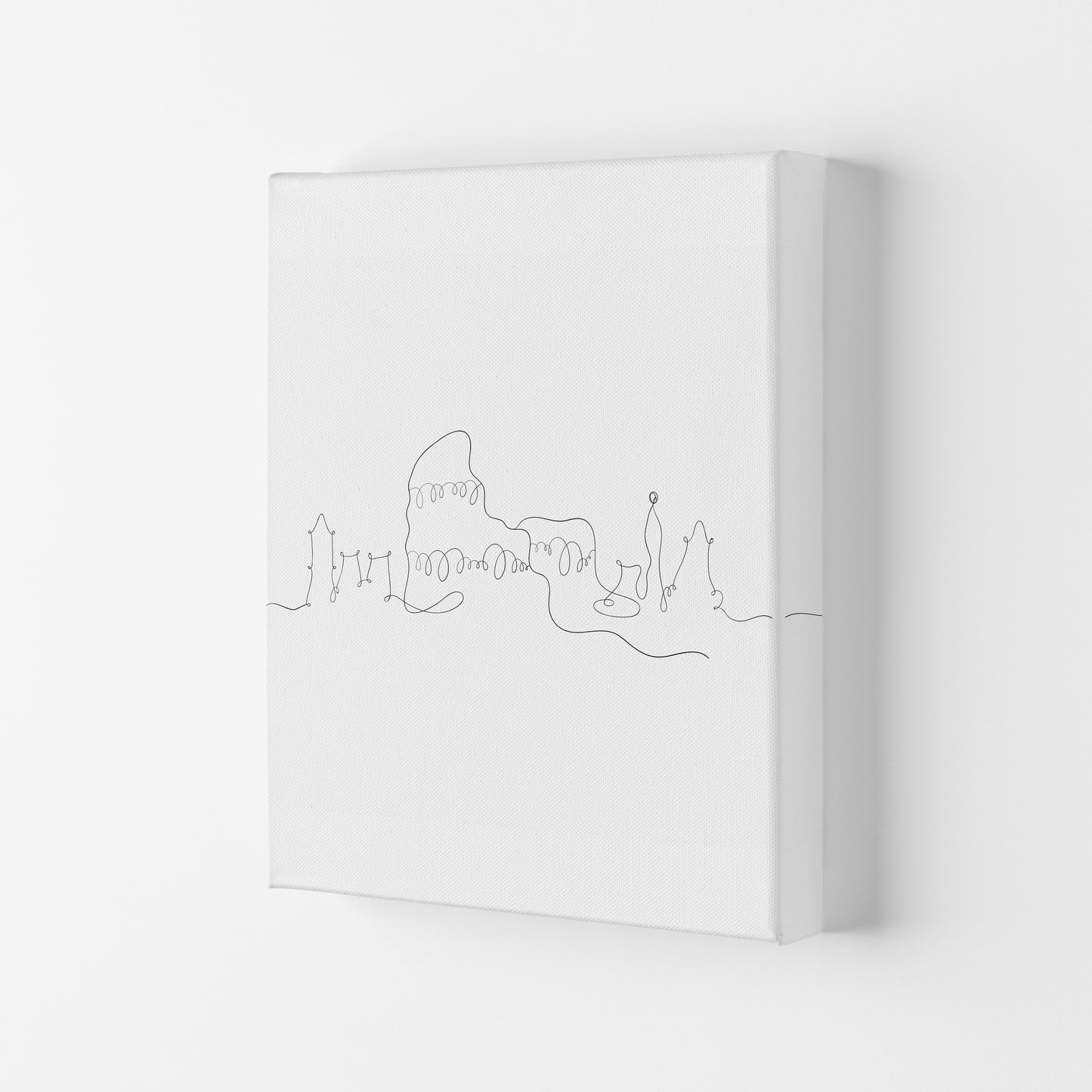 One Line Rome Art Print by Seven Trees Design Canvas