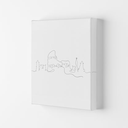 One Line Rome Art Print by Seven Trees Design Canvas