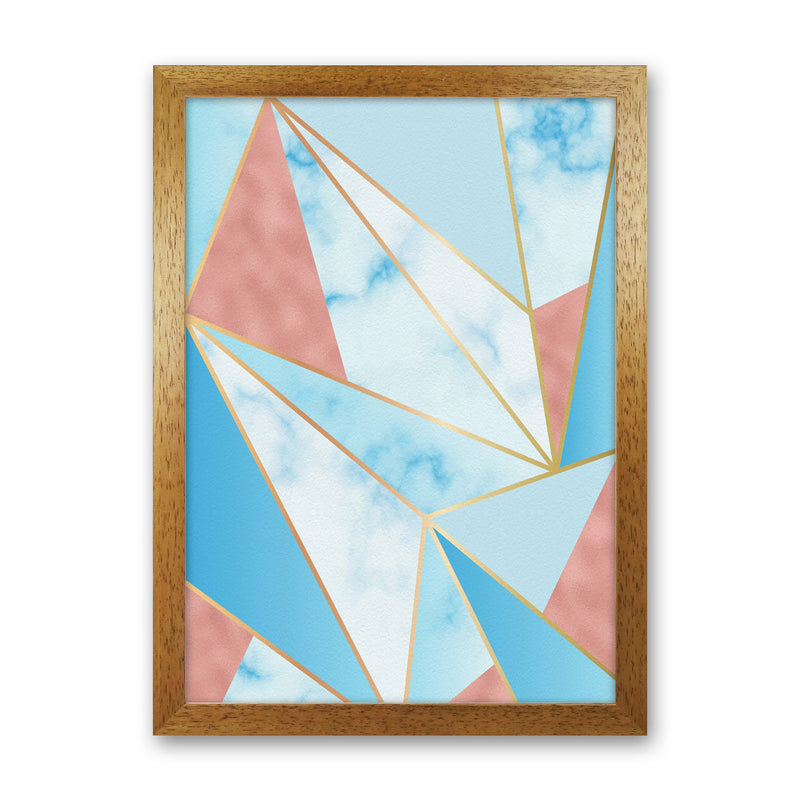 Geometric Sky Art Print by Seven Trees Design Oak Grain