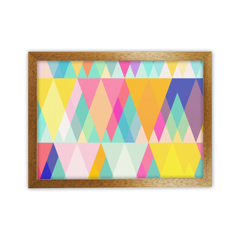 Happy Geometry Abstract Art Print by Seven Trees Design