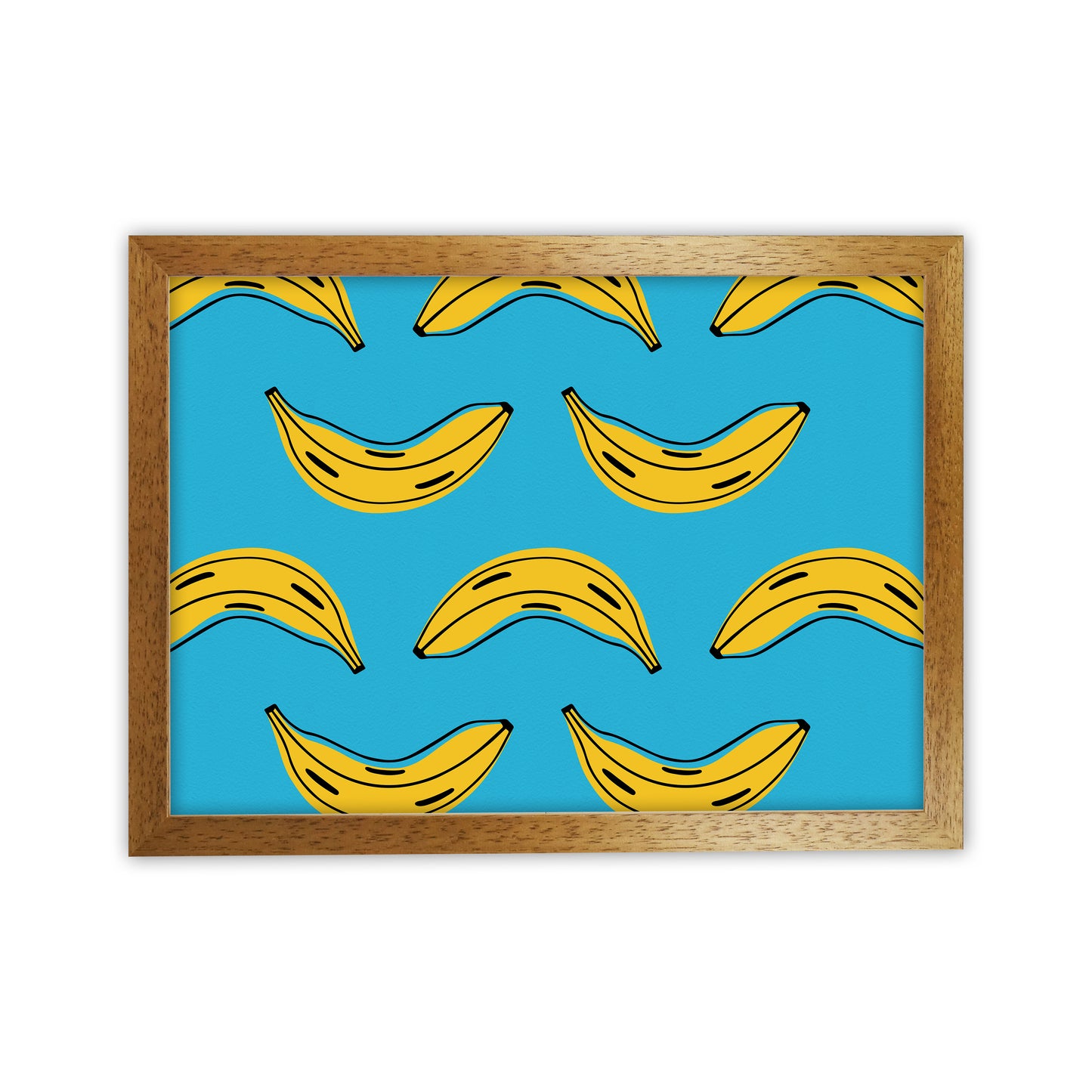 Is Bananas Art Print by Seven Trees Design Oak Grain