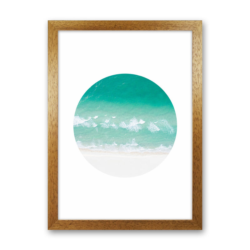 La Mar Beach Art Print by Seven Trees Design Oak Grain