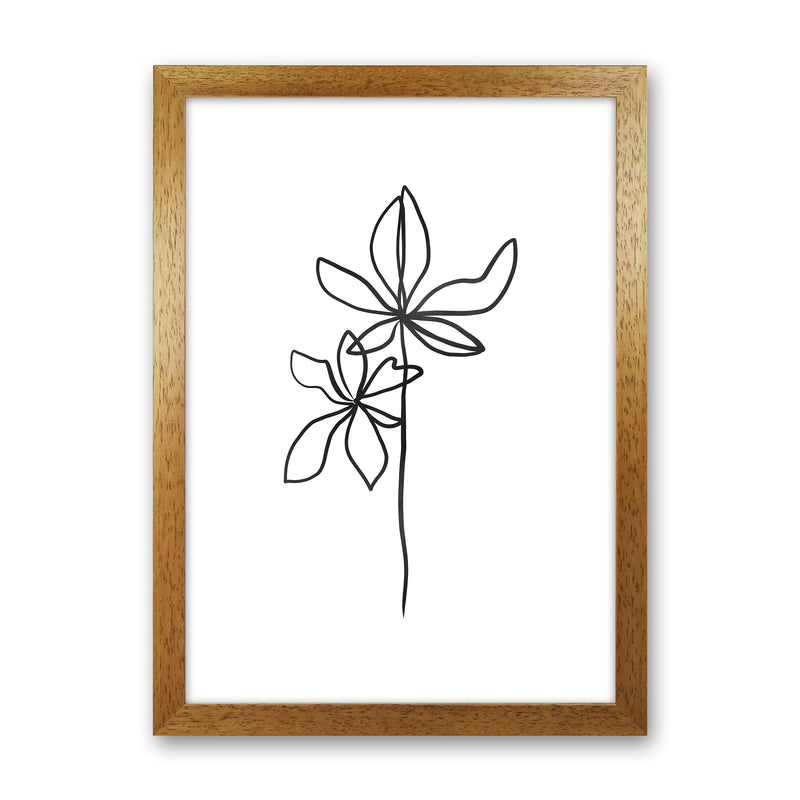 Lines Leaves I Art Print by Seven Trees Design Oak Grain