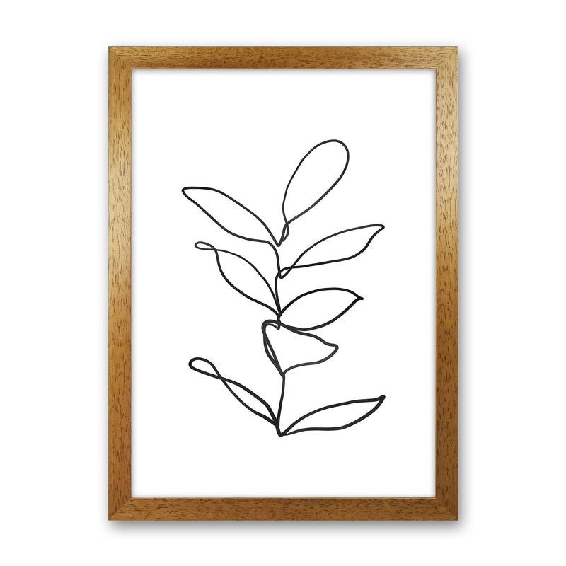 Lines Leaves II Art Print by Seven Trees Design Oak Grain
