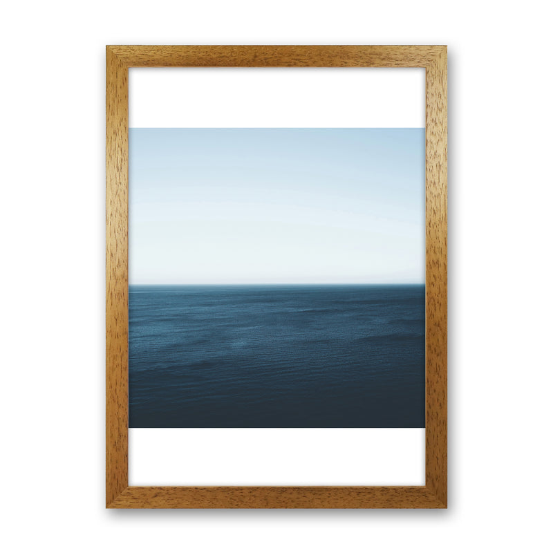 Minimal Ocean Photography Art Print by Seven Trees Design Oak Grain