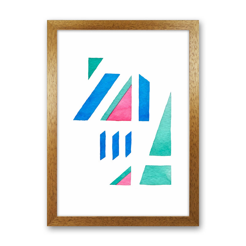 Modern Abstract Watercolor Art Print by Seven Trees Design Oak Grain