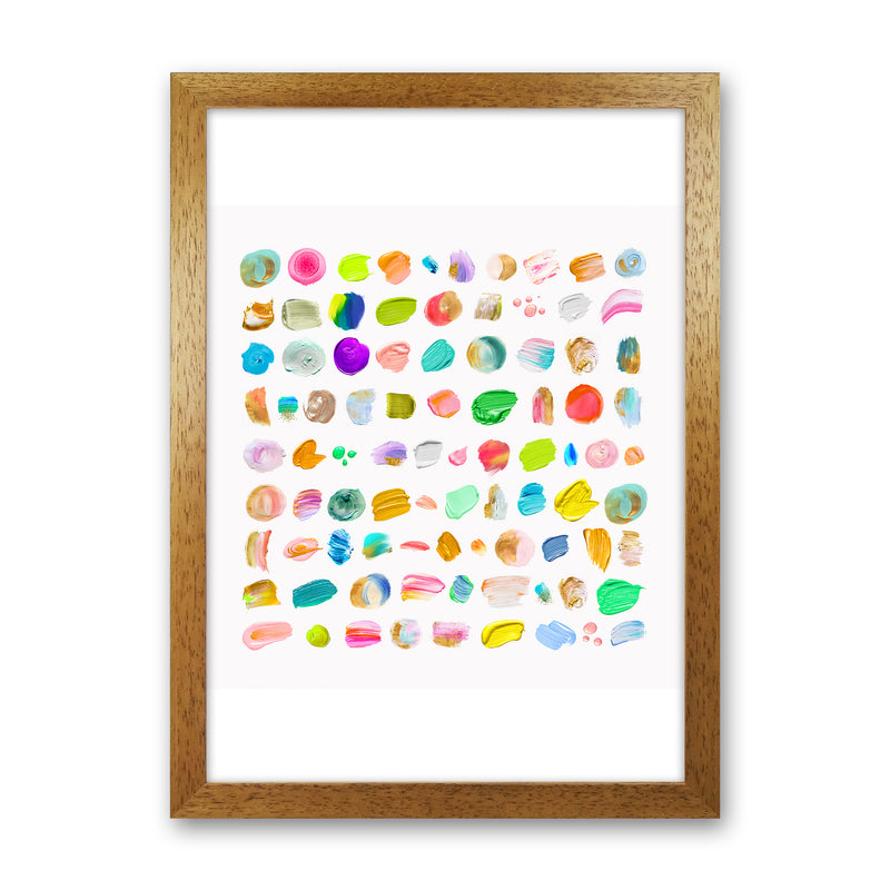 Painting Paradise Abstract Art Print by Seven Trees Design Oak Grain