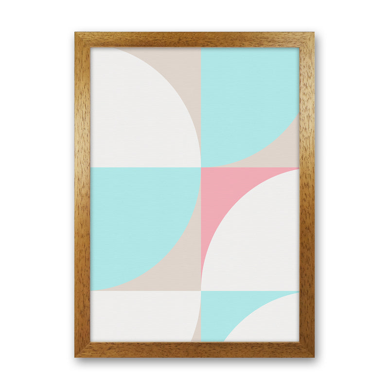 Scandinavian Shapes I Abstract Art Print by Seven Trees Design Oak Grain