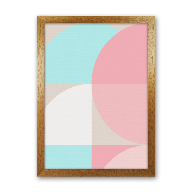 Scandinavian Shapes II Abstract Art Print by Seven Trees Design Oak Grain