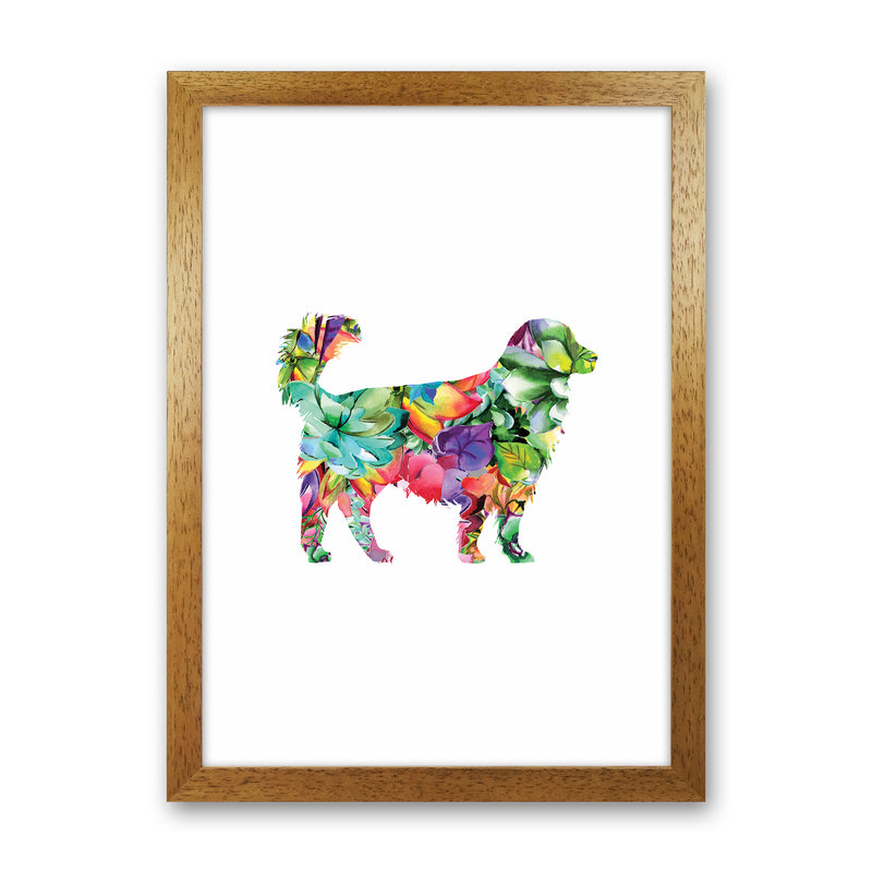 Succulents Dog Animal Art Print by Seven Trees Design Oak Grain